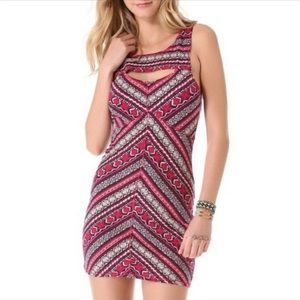 Intimately Free People Tribal Bodycon Cutout Dress
